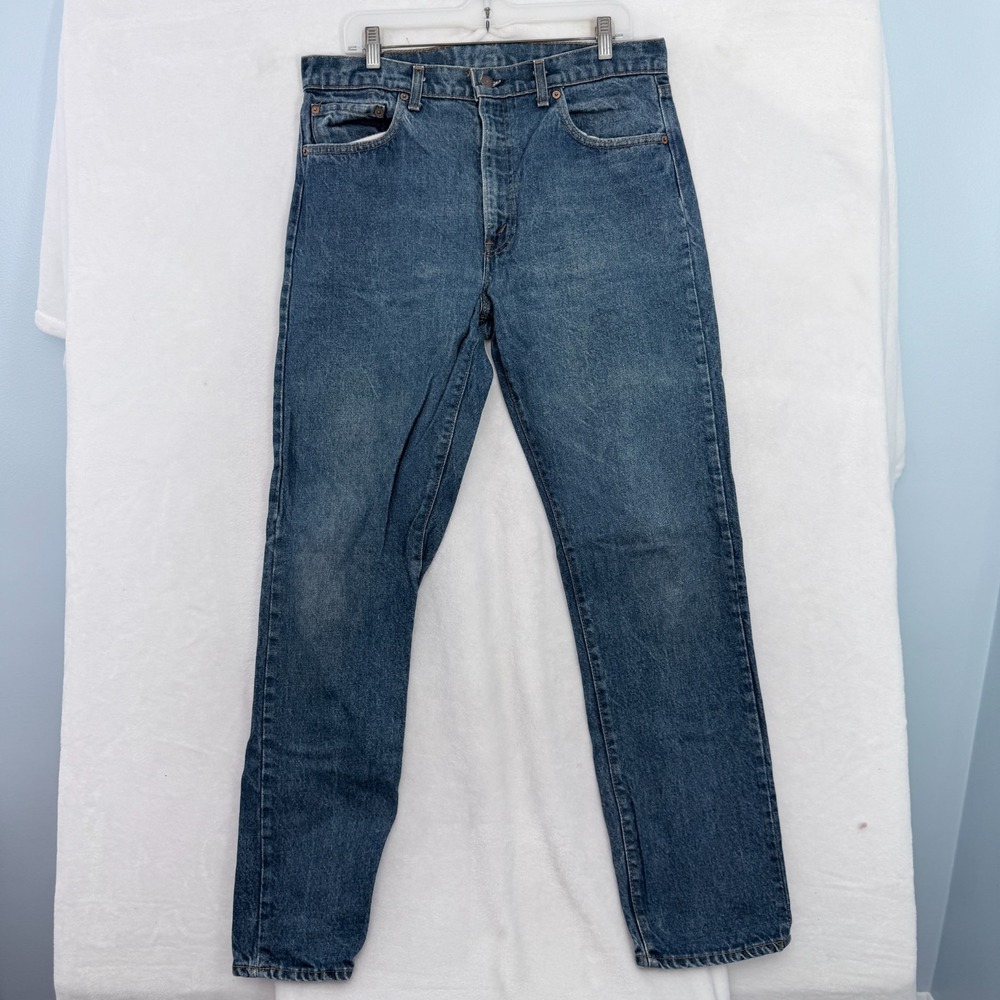 Vintage Levis 505 0217 Jeans Mens 36x32 (34x32) Blue Regular Fit 80s